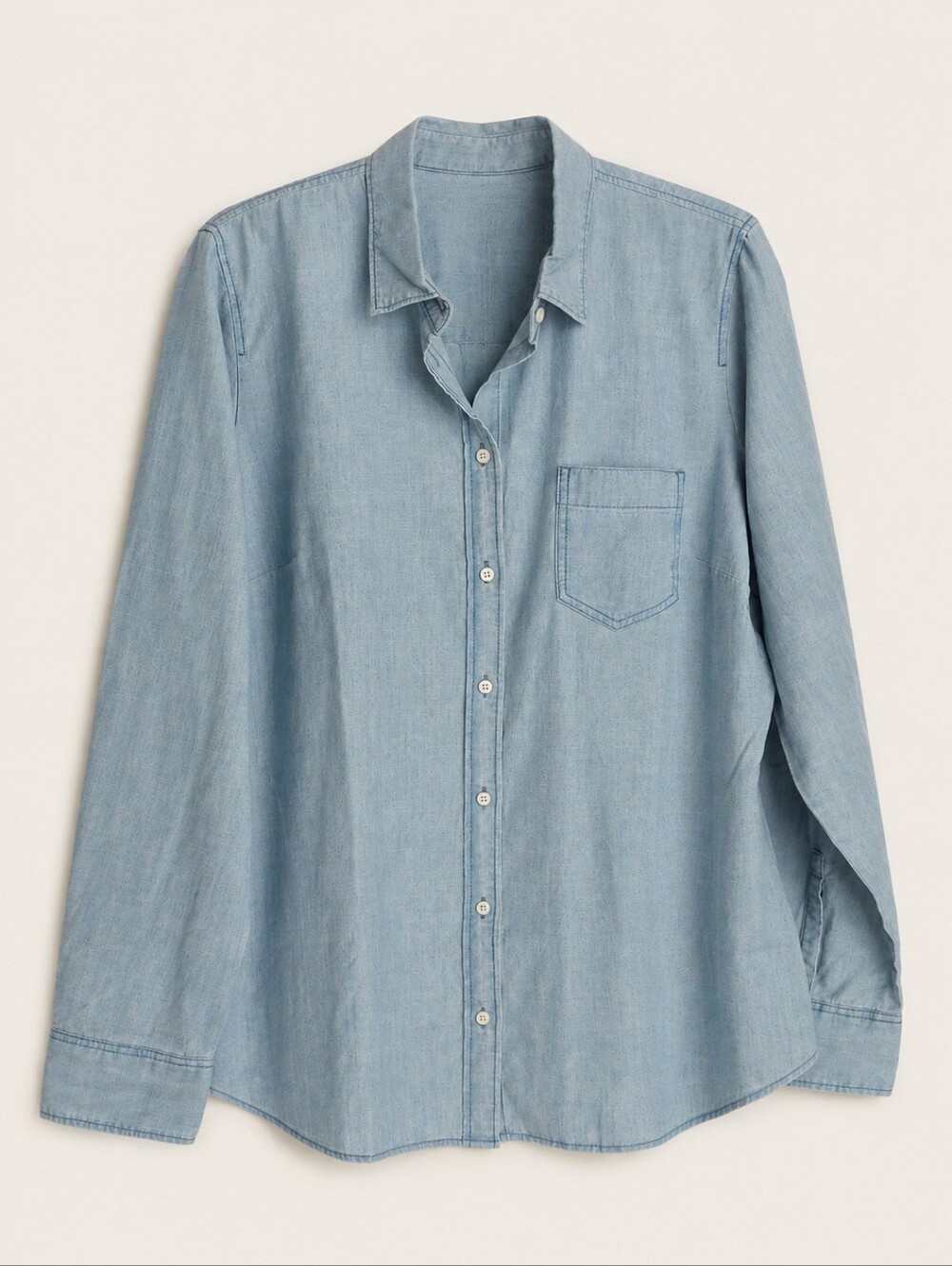 NWT J.Crew Factory Signature Fit Chambray Shirt Lovers Lane XL